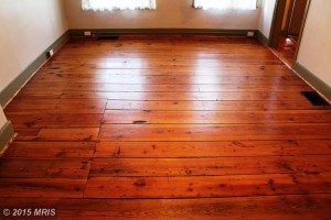 Wide plank flooring