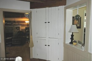 Log Home Built In Cabinet